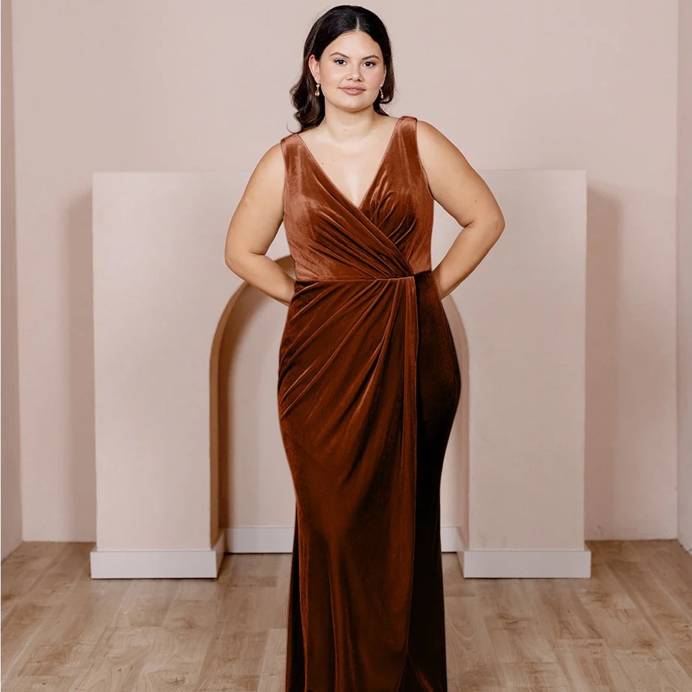 Revelry Blair Velvet Bridesmaid Dress - Size 6